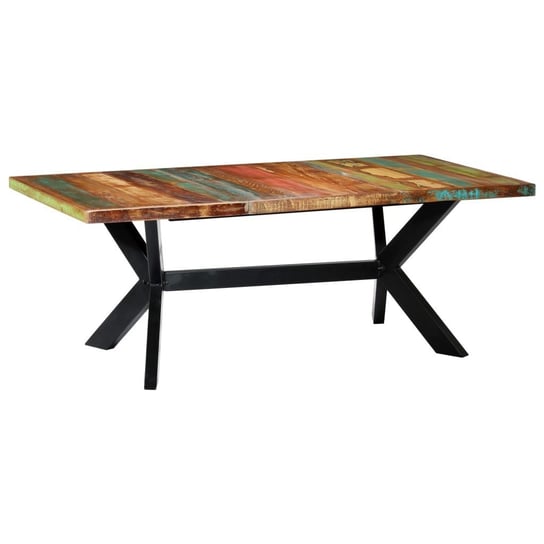 Stół jadalniany vidaXL, 200x100x75 cm, lite drewno z odzysku vidaXL