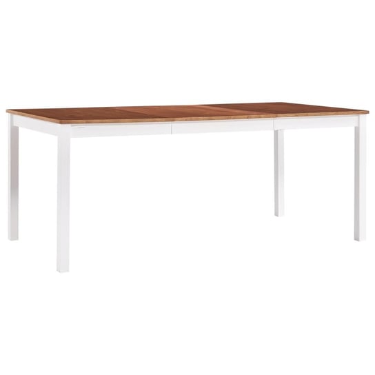 Stół jadalniany VIDAXL, biało-brązowy, 180x90x73 cm vidaXL