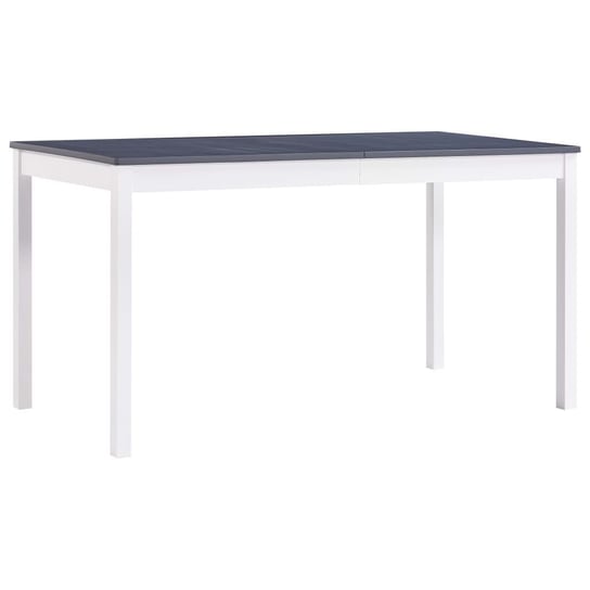 Stół jadalniany VIDAXL, biało-szary, 140x70x73 cm vidaXL