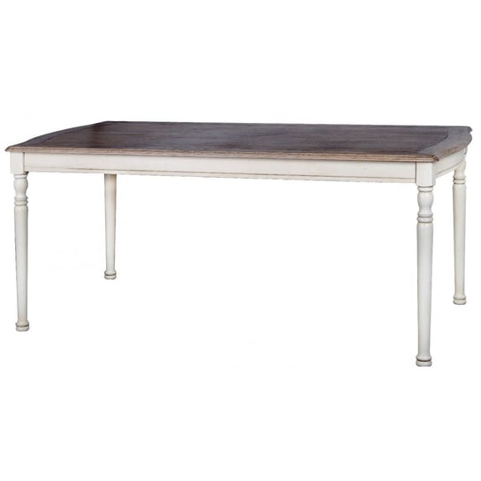 Stół LIVINHILL Limena, biało-brązowy, 74x90x180 cm Livinhill