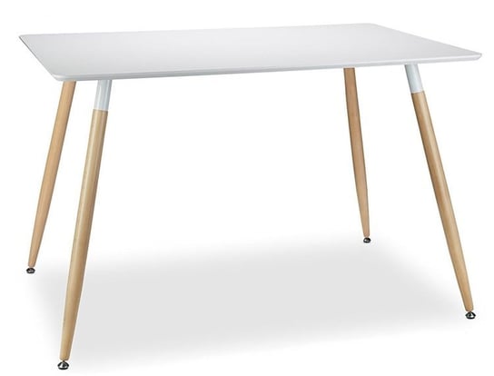 Stół MUFART TRE, biały, 120x80 cm MUFART