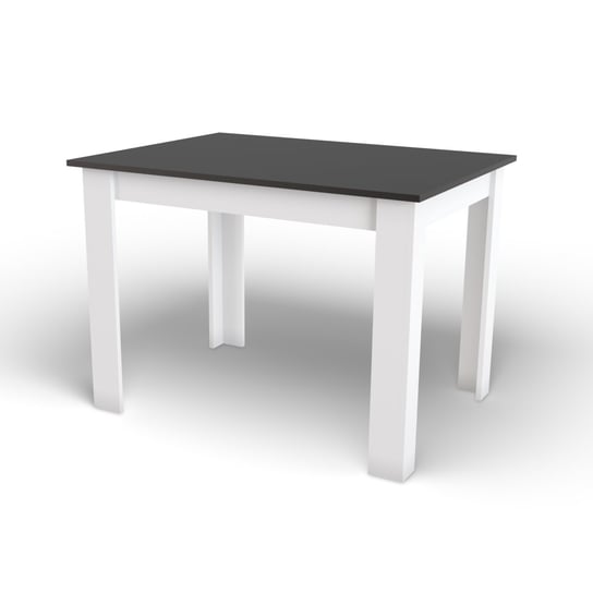 Stół NP 120x80 Czarny + Biały Oskar