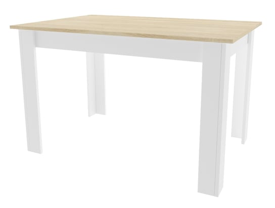 Stół NP 120x80 Dąb Sonoma + Biały Leobert