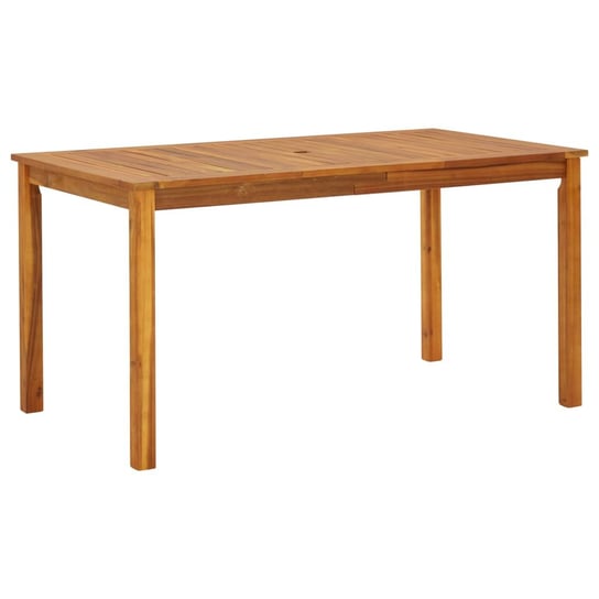 Stół ogrodowy, 140x80x74 cm, lite drewno akacjowe vidaXL