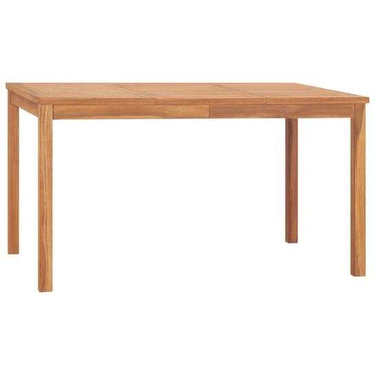 Stół ogrodowy, 140x80x77 cm, lite drewno tekowe vidaXL