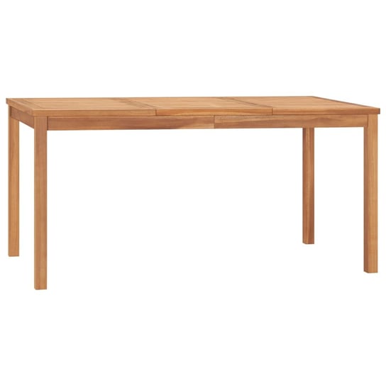 Stół ogrodowy, 160x80x77 cm, lite drewno tekowe vidaXL
