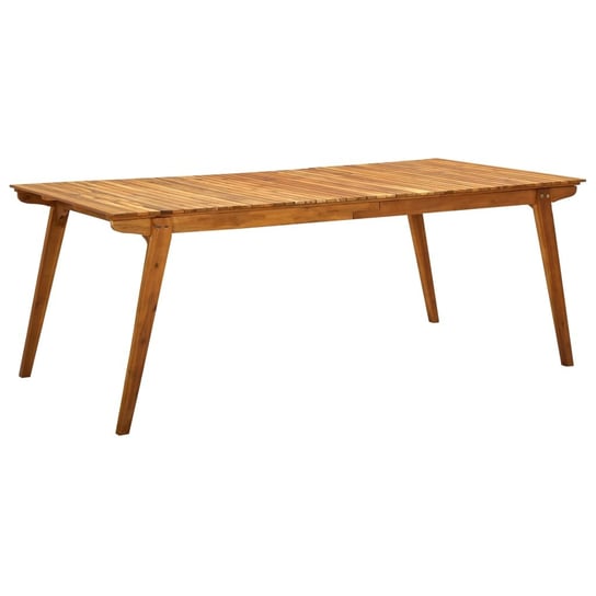 Stół ogrodowy, 201,5 x 100 x 75 cm, lite drewno akacjowe vidaXL