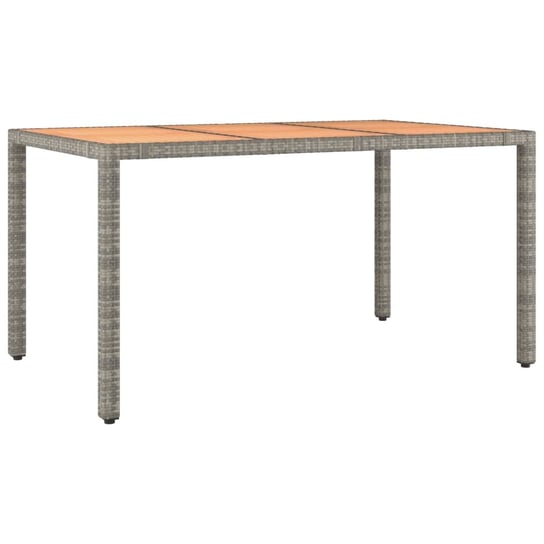 Stół ogrodowy drewniany 150x90x75 cm, szary / AAALOE Inna marka