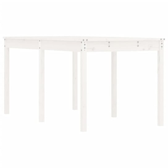 Stół ogrodowy drewniany biały 159,5x82,5x76 cm / AAALOE Inna marka