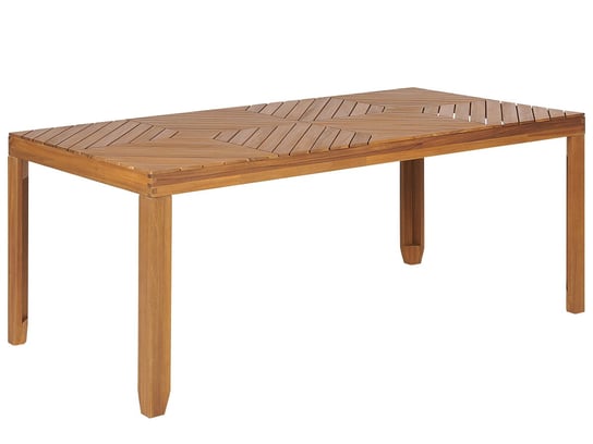 Stół ogrodowy drewno akacjowe 180 x 90 cm BARATTI Beliani