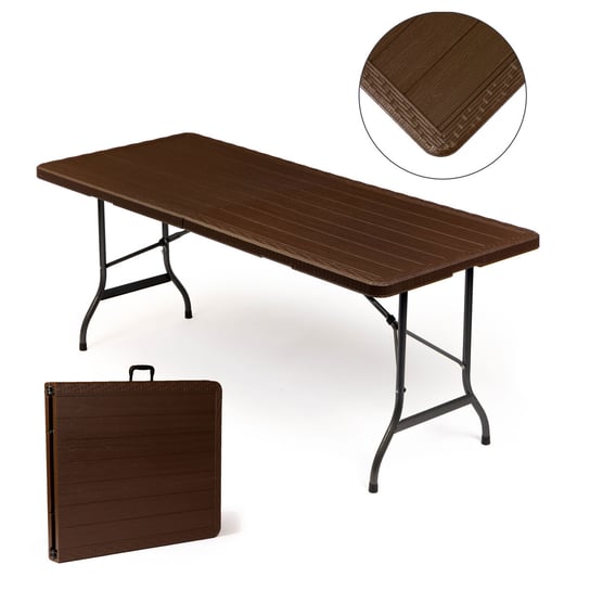 Stół ogrodowy MODERNHOME, brązowy, 72x75x170 cm ModernHome