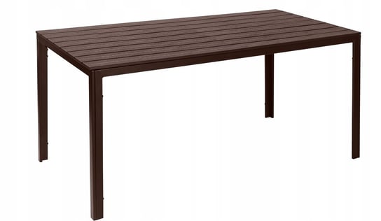 Stół ogrodowy MODERNHOME ciemnobrązowy, 74x156x78 cm ModernHome