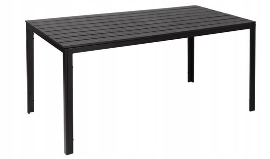 Stół ogrodowy MODERNHOME, czarny, 74x156x78 cm ModernHome