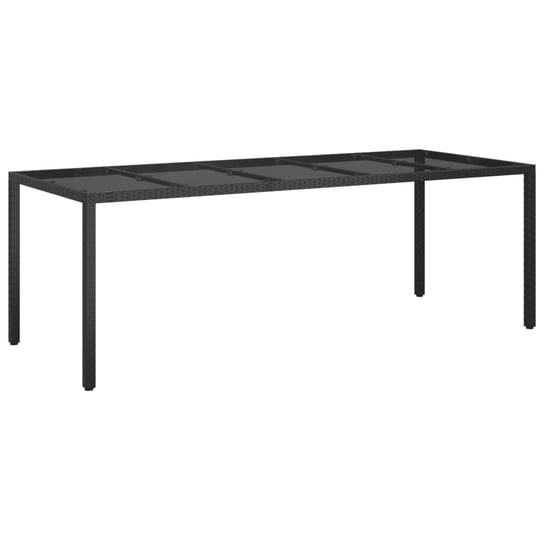 Stół ogrodowy polirattanowy czarny 250x100x75 cm / AAALOE Inna marka