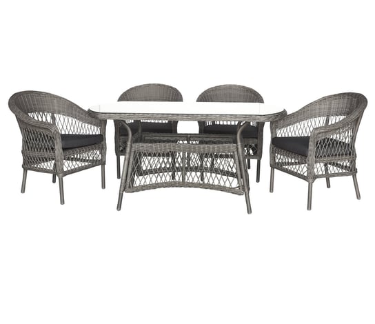 Stół ogrodowy Scorga z czterema krzesłami Selsey