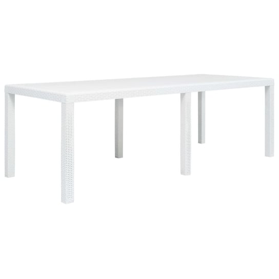 Stół ogrodowy VidaXL, biały, 220x90x72 cm vidaXL