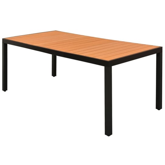 Stół ogrodowy vidaXL, brązowy, 185x90x74 cm vidaXL