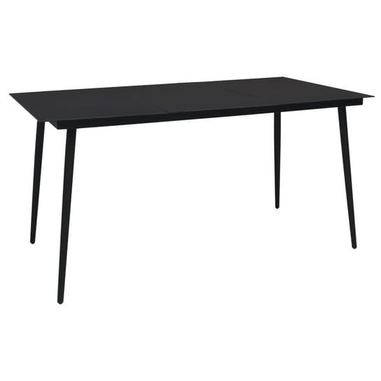 Stół ogrodowy VIDAXL, czarny, 150x80x74 cm vidaXL