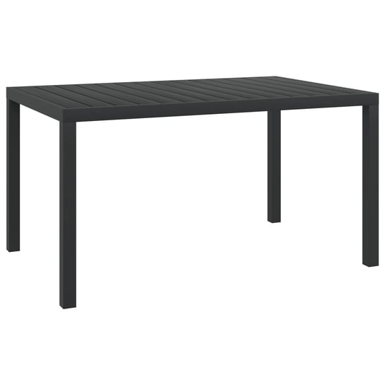 Stół ogrodowy vidaXL, czarny, 150x90x74 cm vidaXL