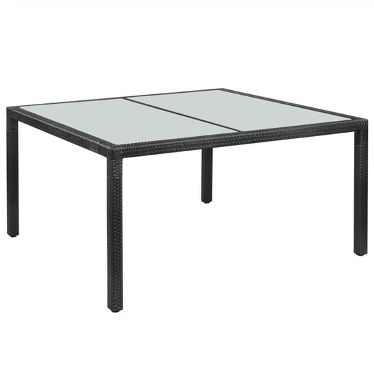 Stół ogrodowy VIDAXL, czarny, 150x90x75 cm vidaXL
