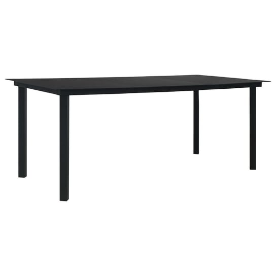 Stół ogrodowy VIDAXL, czarny, 190x90x74 cm vidaXL
