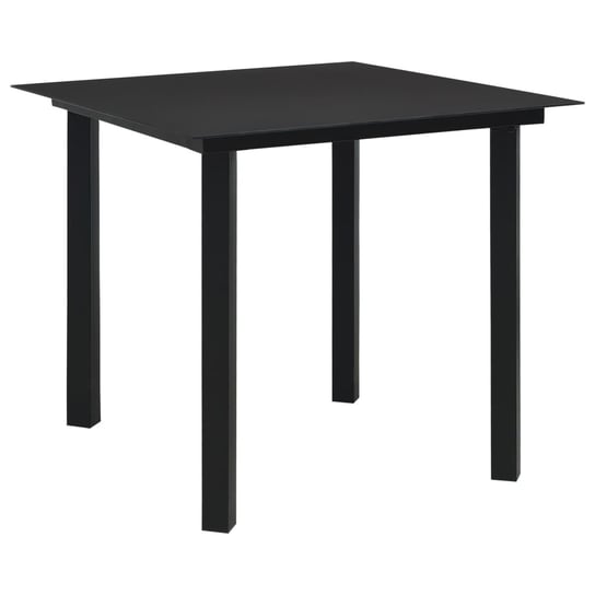 Stół ogrodowy VIDAXL, czarny, 80x80x74 cm vidaXL