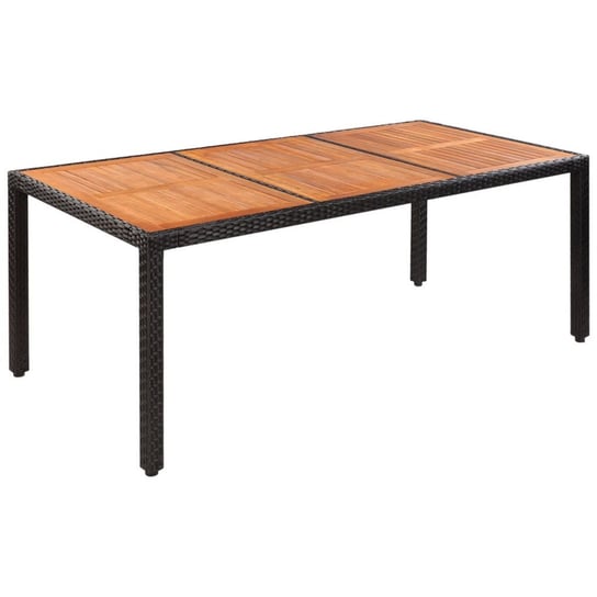 Stół ogrodowy vidaXL, drewniany, brązowy, 190x90x75 cm vidaXL