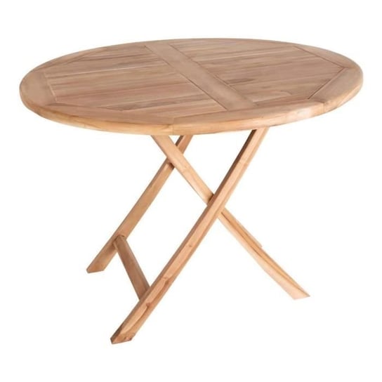 Stół ogrodowy z drewna tekowego OVIEDO Ø 100 cm Inna marka
