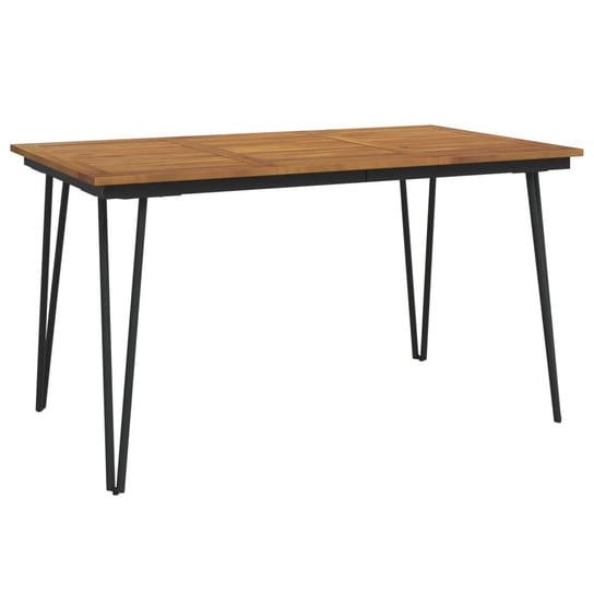 Stół ogrodowy z drewnem akacjowym i metalowymi nog / AAALOE Inna marka