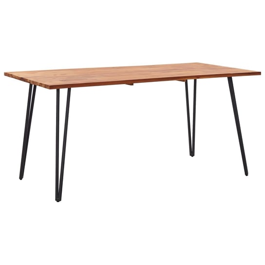 Stół ogrodowy z nogami hairpin, 160x80x75 cm, drewno akacjowe vidaXL