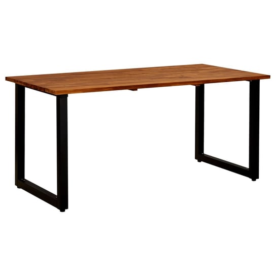 Stół ogrodowy z nogami w kształcie U, 160x80x75 cm, lita akacja vidaXL