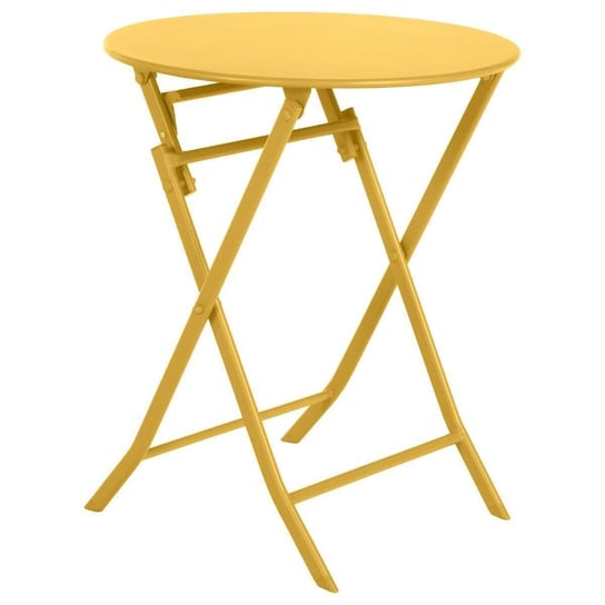 Stół okrągły składany Greensboro żółty Hesperide