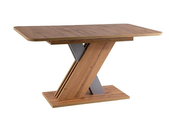 Stół rozkładany do jadalni EXEL 140(180)x85 dąb artisan/antracyt Signal Meble