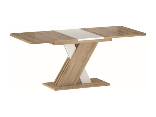 Stół rozkładany do jadalni EXEL 140(180)x85 dąb wotan/biały Signal Meble