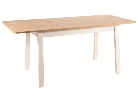 Stół rozkładany do jadalni IKAR 124(168)x74 dąb artisan/biały mat Signal Meble