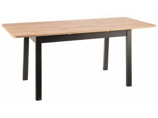 Stół rozkładany do jadalni IKAR 124(168)x74 dąb artisan/czarny Signal Meble