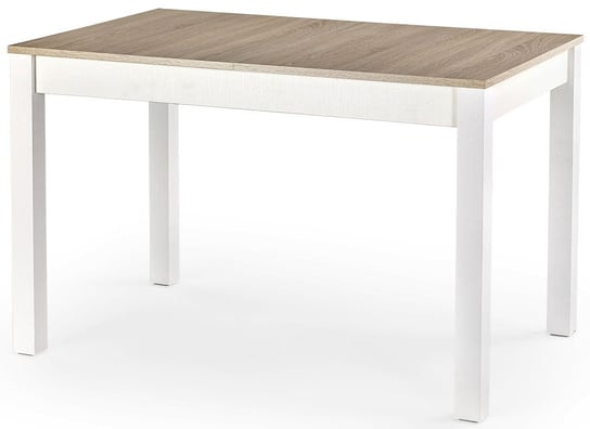 Stół rozkładany ELIOR Aster, jasnobrązowo-biały, 76x75x158 cm Elior