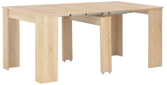Stół rozkładany ELIOR Bares, jasnobrązowy, 175x90x75 cm Elior