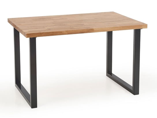 Stół rozkładany ELIOR Berkel 2X, brązowo-czarny, 76x85x140 cm Elior
