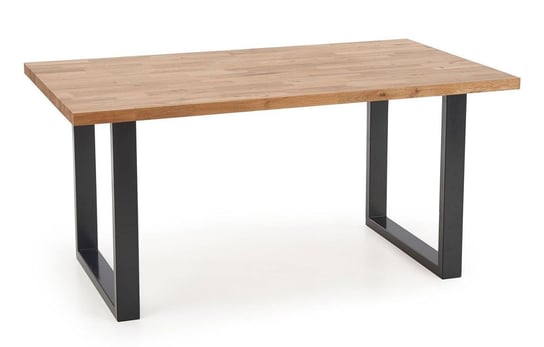 Stół rozkładany ELIOR Berkel 2X, brązowo-czarny, 76x90x160 cm Elior