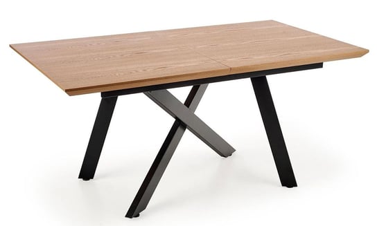 Stół rozkładany ELIOR Fabier 2X, brązowy, 76x200x90 cm Elior