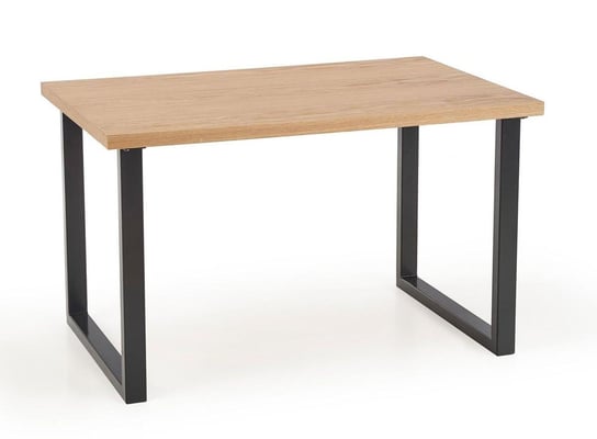 Stół rozkładany ELIOR Lopez 2X 140 XL, brązowy, 76x140x85 cm Elior