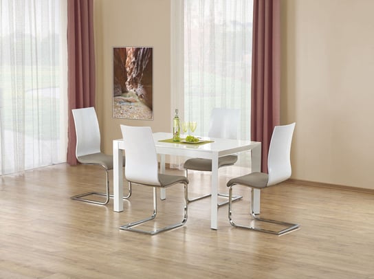Stół rozkładany STYLE FURNITURE Cambridge, biały, 130-250x90x75 cm Style Furniture
