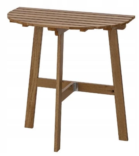 Stół ścienny półokrągły Ikea drewno ASKHOLMEN beże i brązy, 70x44 cm Ikea