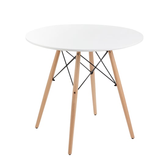 Stół TAVOLO naturalny z białym blatem 60×48cm HOMLA Homla