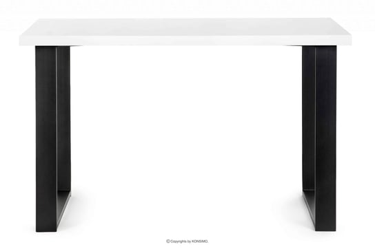Stół w stylu loftowym matowy biały CETO Konsimo Konsimo