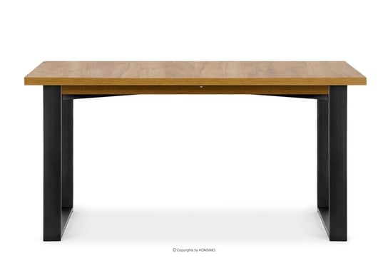 Stół w stylu loftowym rozkładany kraft złoty CETO Konsimo Konsimo