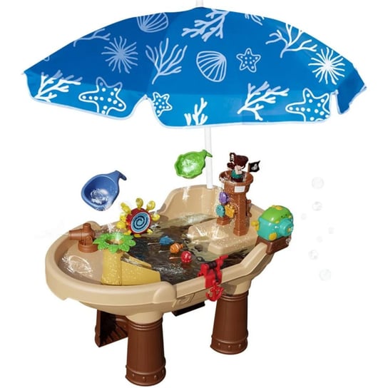 Stół Wodny Zabawka Plażowa Zestaw Dla Dzieci Bańki Mydlane Parasol Łódka Inna marka