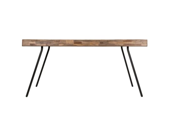 Stół z drewna tekowego i metalu 180X90 SABA naturalny HomeHood