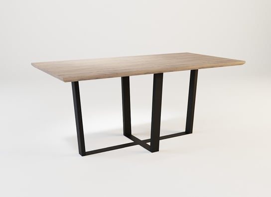 Stół z litego drewna i stali V03 SJ ASH LOFTABLE